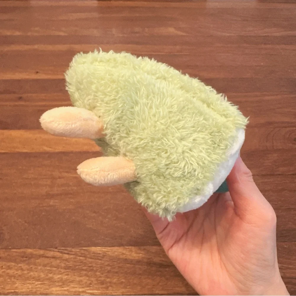 Green Cake Slice Plush Keychain Kawaii Dessert Bag Charm Cute Soft Gift